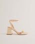 MILLIIY-Sandals-Mid Block Heel Sandal With Signature Coin- Ted Baker Romania